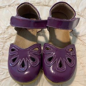 Size 10t Livie & Luca purple petal Mary Jane